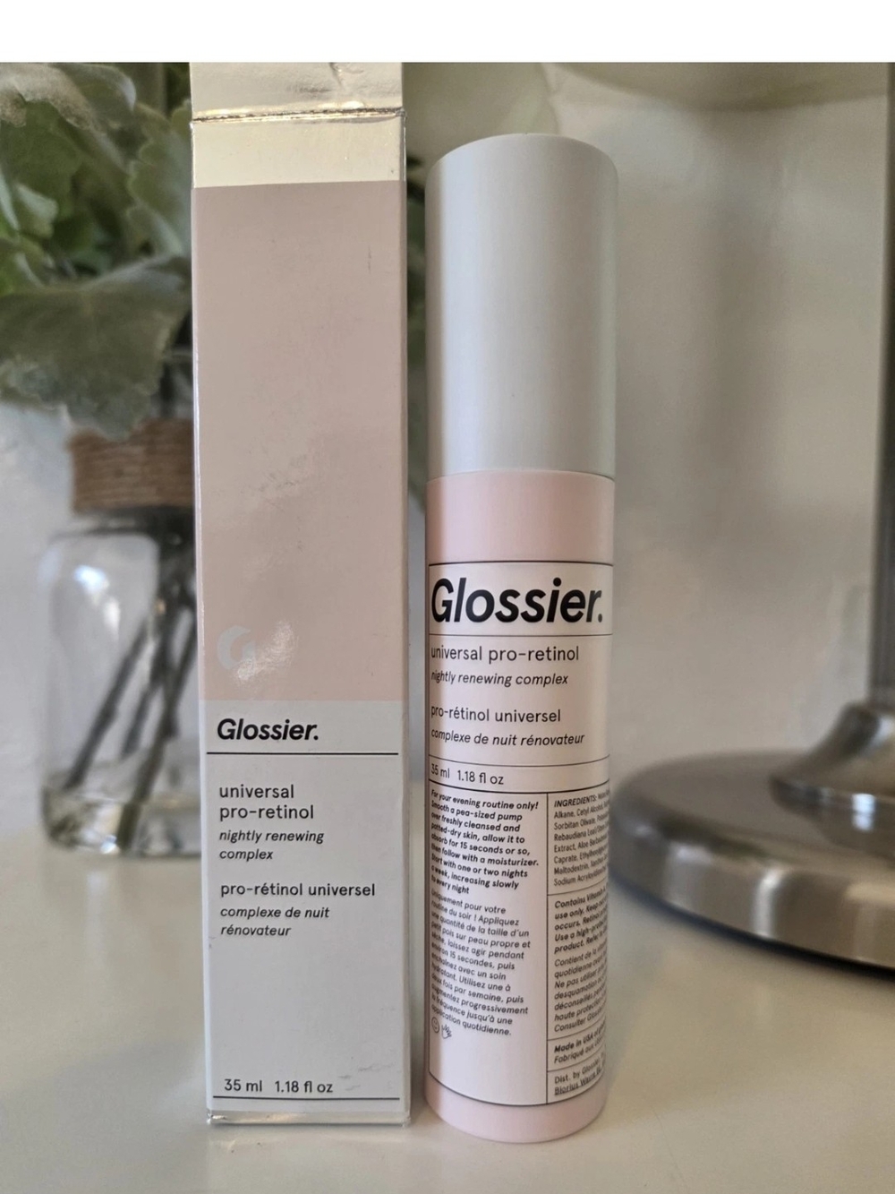 Glossier Light Pink Universal Pro-Retinol Night Serum